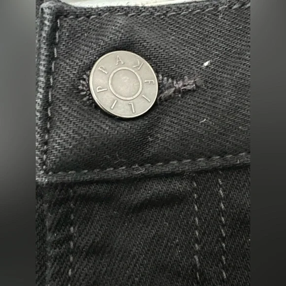 Filippa K Black Designer Tapered Jeans • NWOT • High Rise • Size 27 - Picture 4 of 6